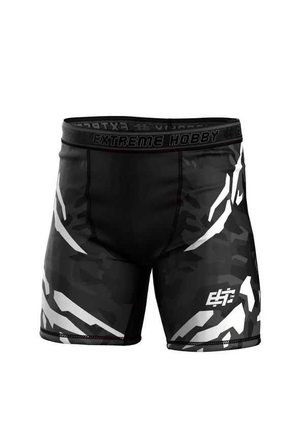 Spodenki Vale Tudo do MMA męskie EXTREME HOBBY BLACK PANTHER. Kolor: biały, wielokolorowy, czarny. Materiał: poliester, elastan