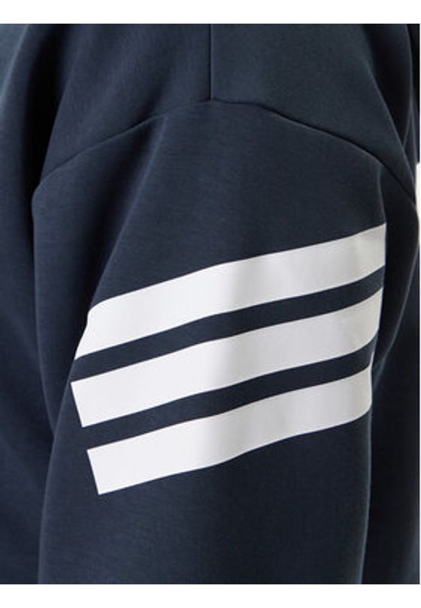 Adidas - adidas Bluza Future Icons 3-Stripes JW7107 Granatowy Regular Fit. Kolor: niebieski. Materiał: syntetyk, bawełna