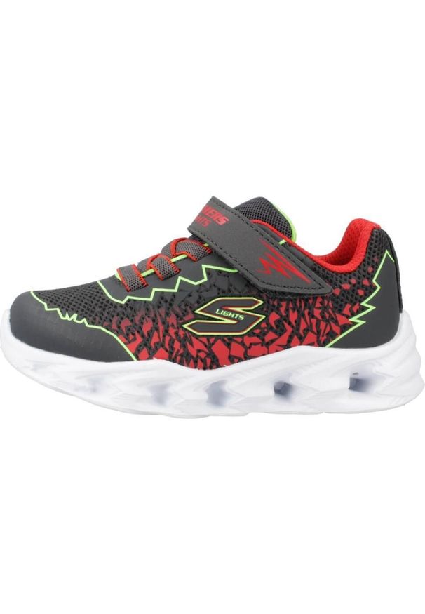 skechers - Tenisówki Skechers Model Vortex 2.0 Kolor Szary. Kolor: czerwony, szary, wielokolorowy. Materiał: syntetyk, tkanina. Model: Skechers Sport. Sport: turystyka piesza