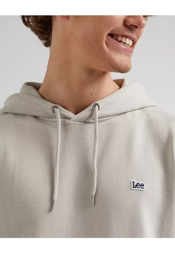 Lee - LEE PLAIN HOODIE MĘSKA BLUZA FOGGY GRAY L80YFWA14 112331441