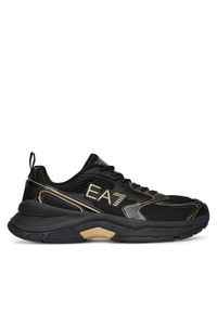 EA7 Emporio Armani Sneakersy X8X249 XK446 U106 Czarny. Kolor: czarny. Materiał: skóra