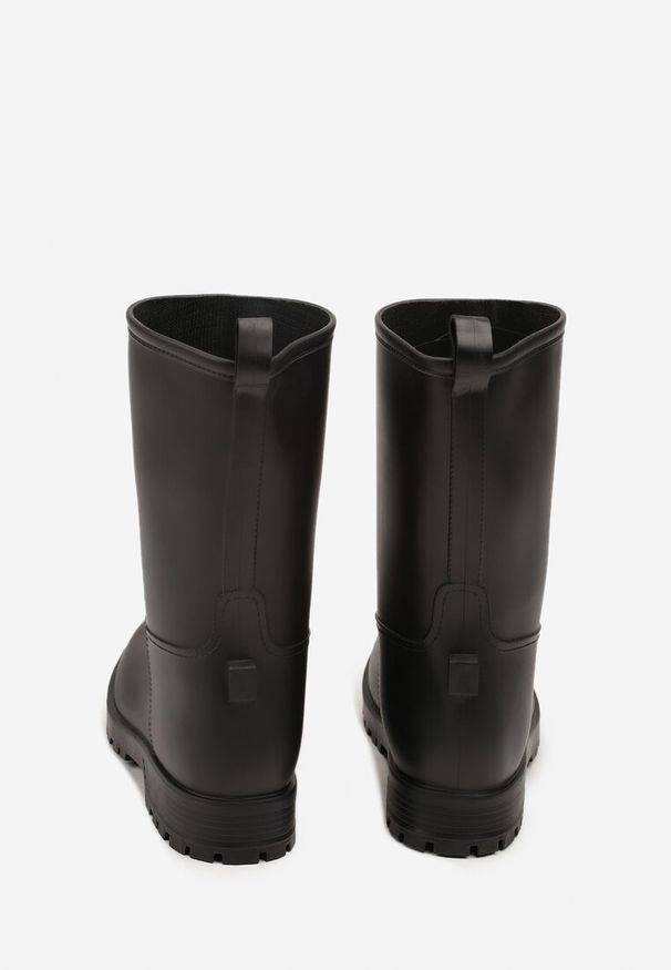 Born2be - Czarne Klasyczne Kalosze Ahlitte. Okazja: na co dzień. Kolor: czarny. Materiał: dresówka. Styl: klasyczny