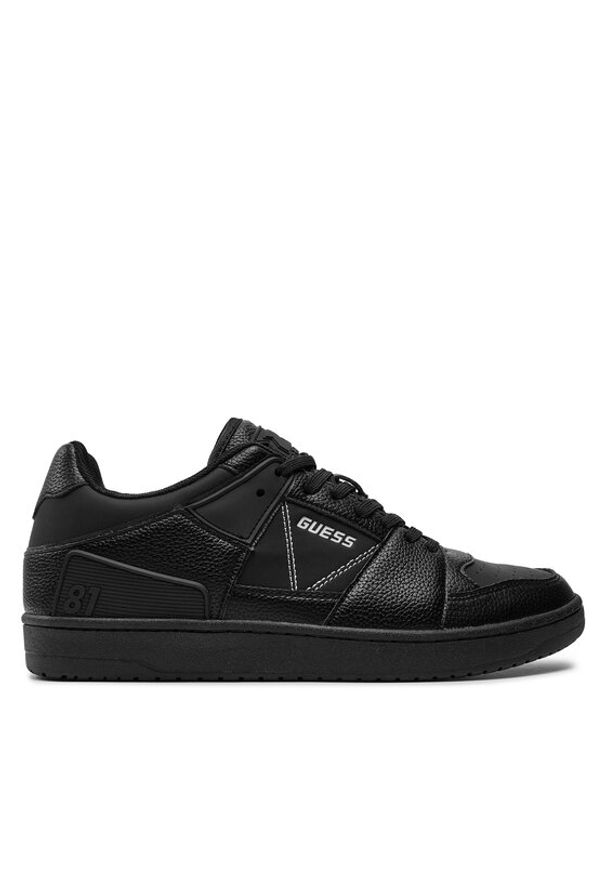 Guess Sneakersy Sava Low FMTSAL PAC12 Czarny. Kolor: czarny. Materiał: skóra