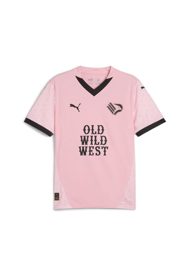 Puma - Męska koszulka domowa Palermo F.C. 24/25 PUMA Team Light Pink Black. Kolor: wielokolorowy, różowy, czarny