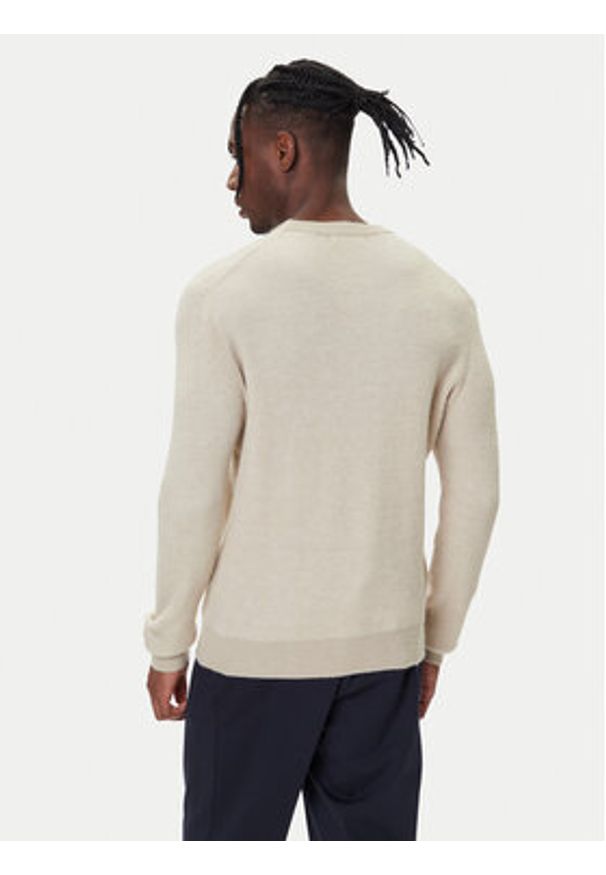 Guess Sweter M5BR20 Z0482 Beżowy Regular Fit. Kolor: beżowy. Materiał: syntetyk