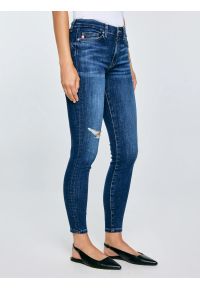 Big-Star - Jeansy damskie push up z wysokim stanem niebieskie Melinda High Waist 521. Stan: podwyższony. Kolor: niebieski. Styl: retro, elegancki, vintage