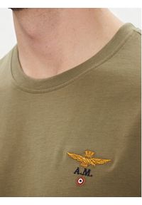 Aeronautica Militare T-Shirt 251TS1580J372 Khaki Regular Fit. Kolor: brązowy. Materiał: bawełna #5