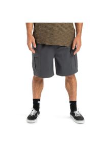Quiksilver - Szorty spacerowe dla Mężczyzn TAXER 19" Czarny. Kolor: czarny. Materiał: poliester, bawełna, elastan, tkanina. Długość: krótkie. Sezon: lato #1