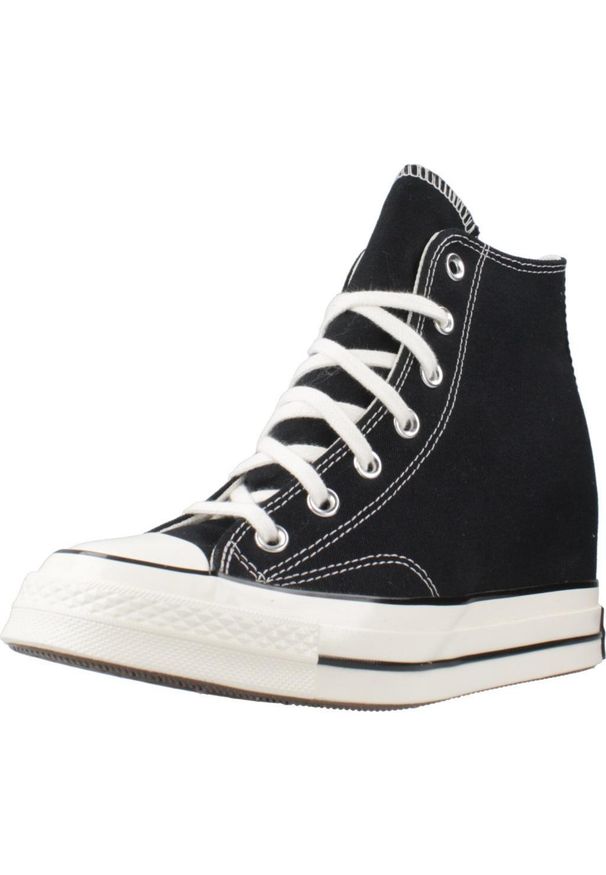 Converse - Buty CONVERSE CHUCK 70 WEDGE Czarny. Kolor: czarny. Materiał: tkanina