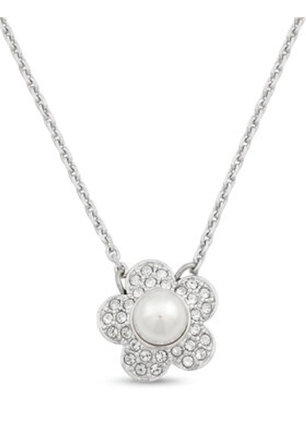 Swarovski Naszyjnik Flower 5755817 Srebrny. Materiał: metalowe. Kolor: srebrny
