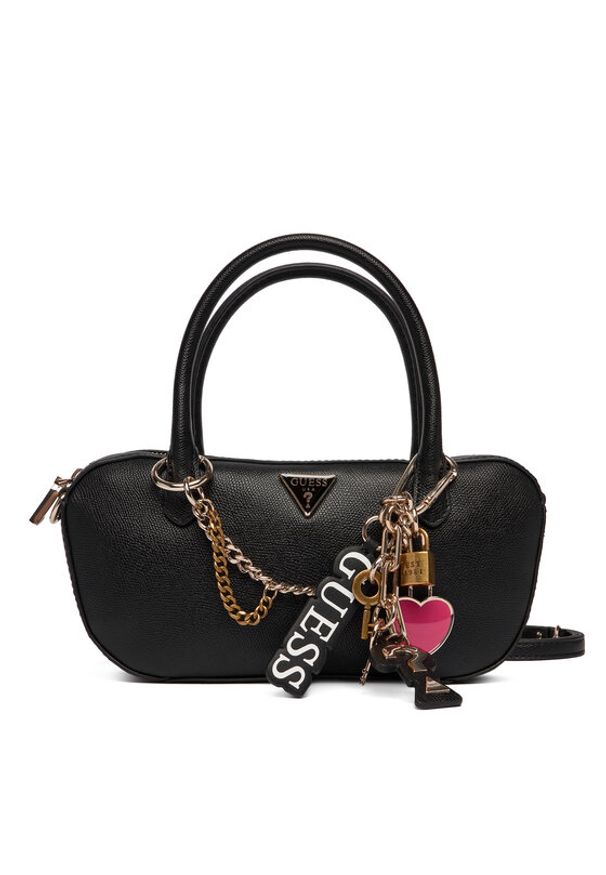 Guess Torebka Davina HWBG98 99050 Czarny. Kolor: czarny. Materiał: skórzane