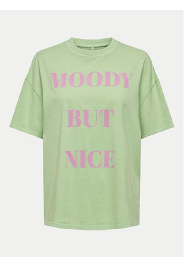 only - ONLY T-Shirt Rilly 15316994 Zielony Regular Fit. Kolor: zielony. Materiał: bawełna