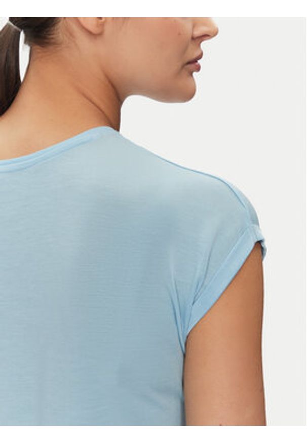 Vero Moda T-Shirt Ava 10284468 Niebieski Regular Fit. Kolor: niebieski. Materiał: lyocell