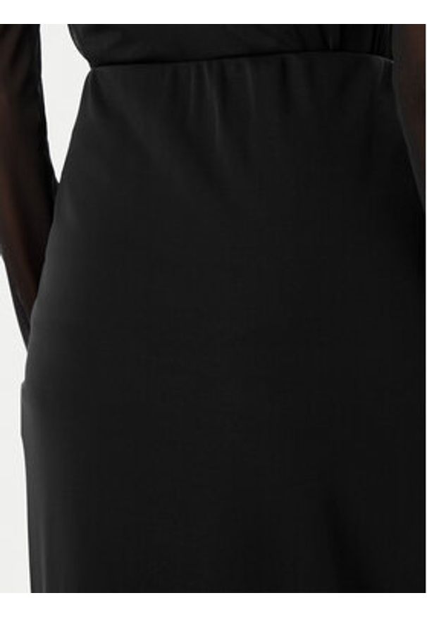 Rinascimento Spódnica midi CFC0123489003 Czarny Regular Fit. Kolor: czarny. Materiał: syntetyk