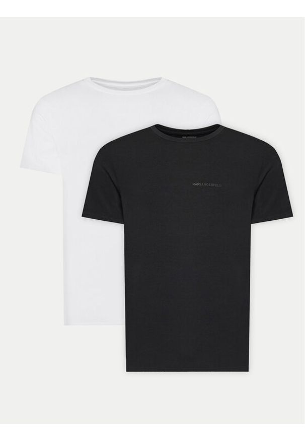 Karl Lagerfeld - KARL LAGERFELD Komplet 2 t-shirtów A1M47097 Kolorowy Regular Fit. Typ kołnierza: dekolt w karo. Materiał: bawełna. Wzór: kolorowy