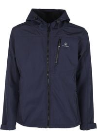 ATHLETA - Męska Kurtka Softshell Athl DPT w Nocnej Niebieskiej XL. Kolor: niebieski. Materiał: elastan, poliester. Sport: turystyka piesza