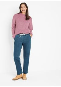 bonprix - Dżinsy ocieplane z wygodnym paskiem. Kolor: niebieski #2