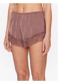 Hunkemöller Szorty piżamowe Spun 201717 Brązowy Feminine Fit. Kolor: brązowy