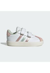 Adidas - Buty VL Court 3.0 Skateboarding Kids. Kolor: biały, wielokolorowy, różowy, zielony. Sport: skateboard
