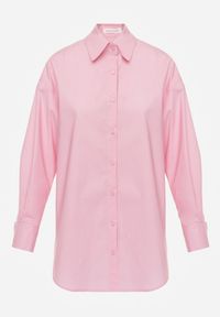 Renee - Jasnoróżowa Koszula Bawełniana Aquida. Typ kołnierza: kołnierzyk klasyczny. Kolor: różowy. Materiał: bawełna. Długość rękawa: długi rękaw. Długość: długie. Styl: klasyczny #3