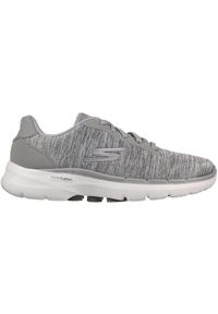 skechers - Adidasy Skechers Go Walk 6 - Magic Me, Kobiety. Kolor: szary. Materiał: materiał