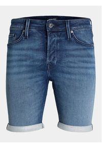 Jack & Jones - Jack&Jones Szorty jeansowe Rick Icon 12250169 Niebieski Regular Fit. Kolor: niebieski. Materiał: bawełna #3