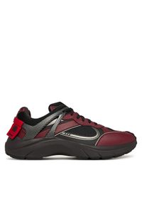 Hugo - HUGO Sneakersy GO2 50553285 Bordowy. Kolor: czerwony. Materiał: materiał