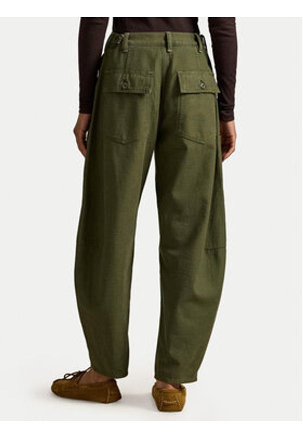 Polo Ralph Lauren Spodnie materiałowe 211A93147002 Zielony Relaxed Fit. Kolor: zielony. Materiał: bawełna