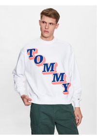 Tommy Jeans Bluza Boxy College DM0DM16379 Biały Boxy Fit. Kolor: biały. Materiał: bawełna #1