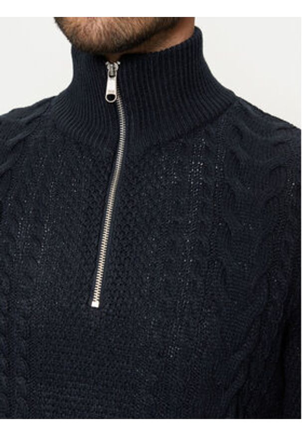 Jack & Jones Sweter Craig 12260826 Granatowy Regular Fit. Kolor: niebieski. Materiał: syntetyk