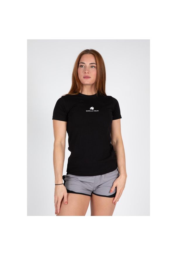 GORILLA WEAR - Koszulka sportowa damska Estero. Kolor: czarny. Sport: fitness