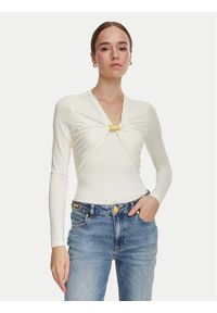 Marciano Guess Bluzka G6YP05 K5118 Kremowy Regular Fit. Kolor: kremowy. Materiał: syntetyk #1