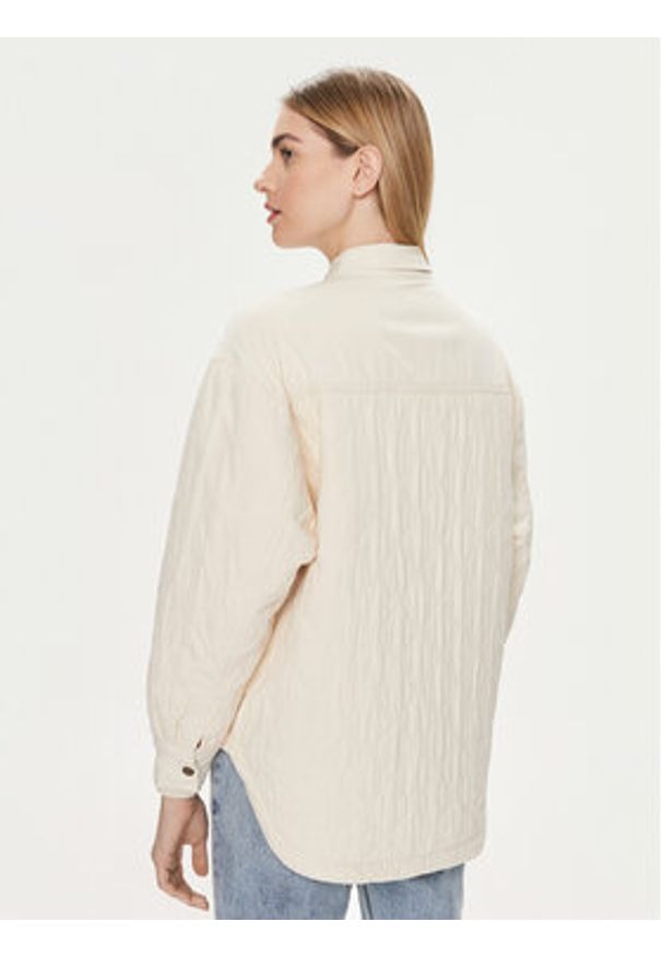 Lee Kurtka przejściowa 112351125 Écru Relaxed Fit. Materiał: bawełna