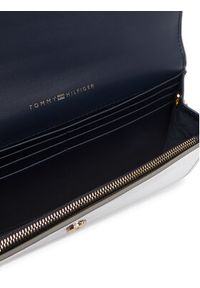 TOMMY HILFIGER - Tommy Hilfiger Torebka Icon Flap W/Chain Met AW0AW17959 Srebrny. Kolor: srebrny. Materiał: skórzane #4