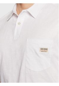 Guess Polo Criofan M3RP19 KBL31 Biały Regular Fit. Typ kołnierza: polo. Kolor: biały. Materiał: bawełna