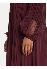 TwinSet - TWINSET Sukienka wieczorowa 252TP2641 Bordowy Regular Fit. Kolor: czerwony. Materiał: syntetyk. Styl: wizytowy #2