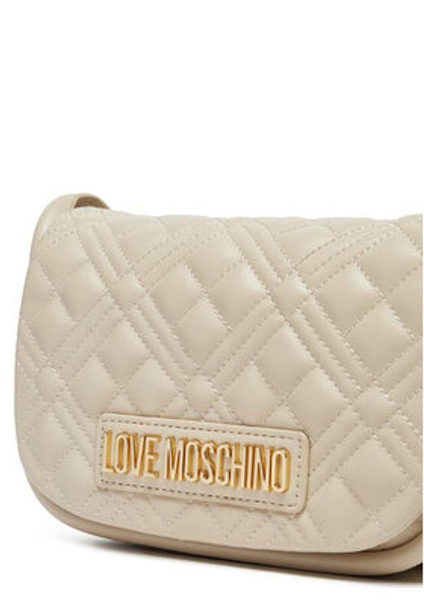 Love Moschino - LOVE MOSCHINO Torebka JC4139PP1MLA0110 Écru. Materiał: skórzane