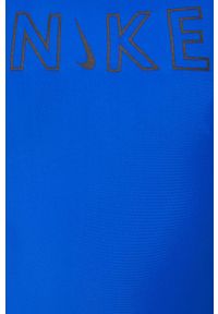 Nike jednoczęściowy strój kąpielowy Cutout miękka miseczka. Kolor: niebieski. Materiał: poliester, skóra #4