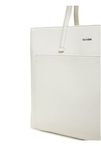 Calvin Klein Torebka Ck Must Medium Shopper W/Pocket K60K613019 Écru. Materiał: skórzane #4