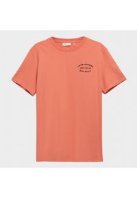 outhorn - T-shirt z nadrukiem męski. Okazja: na co dzień. Materiał: bawełna, jersey. Wzór: nadruk. Styl: casual #5