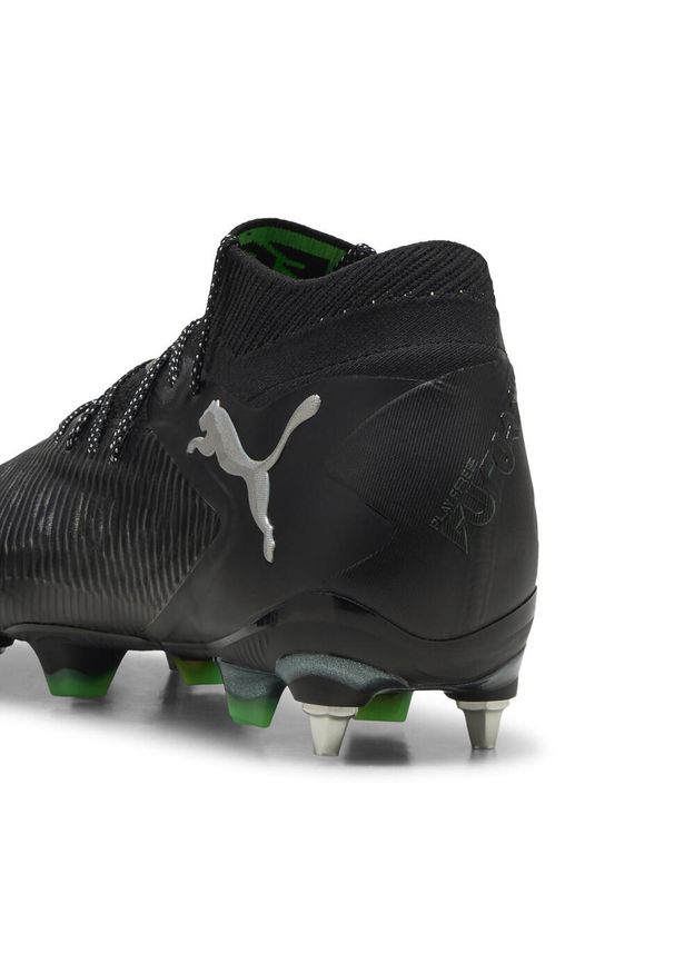 Puma - Buty piłkarskie FUTURE 8 ULTIMATE MxSG PUMA Black Cool Light Gray Fluo Green. Kolor: czarny, zielony, wielokolorowy. Sport: piłka nożna