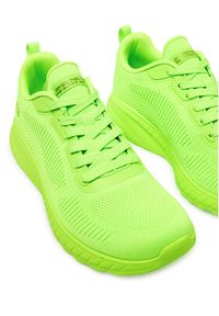 skechers - Skechers Sneakersy Bobs Squad Chaos-coo 117216/LIME Zielony. Kolor: zielony. Materiał: materiał #3