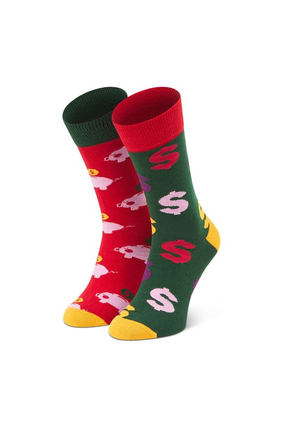 Skarpety Wysokie Męskie Dots Socks - D20WF-SX-019-X Kolorowy. Materiał: materiał, bawełna, elastan, poliamid. Wzór: kolorowy