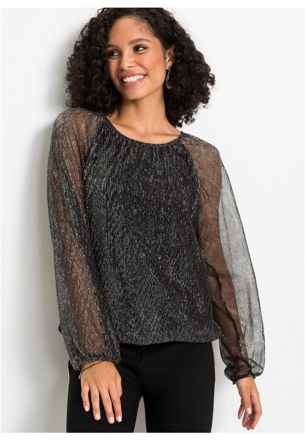 bonprix - Bluzka. Kolor: czarny