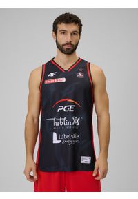 4f - 4F Koszulka meczowa replika wyjazdowa z sezonu 2025/26 męska 4F x Start Lublin - czarna XL. Kolor: czarny. Materiał: materiał. Długość: długie. Wzór: nadruk. Sport: fitness #1