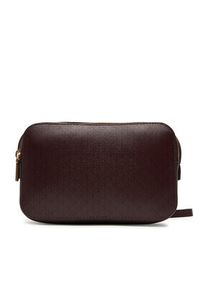 Calvin Klein Torebka Emblem Aop Elongated Camera Bag LV04F3268G Bordowy. Kolor: czerwony. Materiał: skórzane #2
