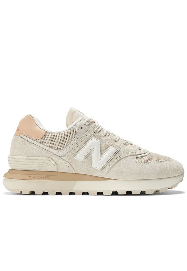 Buty New Balance U574LGDW - beżowe. Kolor: beżowy. Materiał: guma, skóra, zamsz, materiał, syntetyk. Szerokość cholewki: normalna. Model: New Balance 574