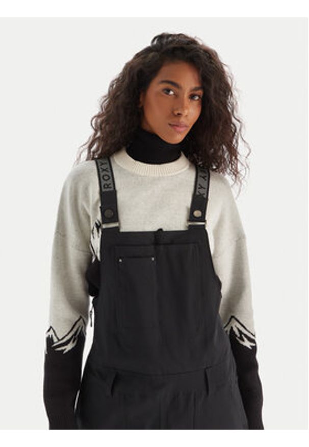 Roxy Spodnie narciarskie Rideout BIB PT ERJTP03290 Czarny Regular Fit. Kolor: czarny. Materiał: syntetyk. Sport: narciarstwo
