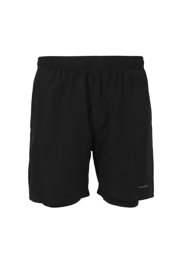 ENDURANCE - Spodenki do biegania męskie Endurance Kros. Kolor: czarny. Sport: fitness