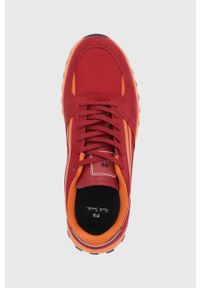 PS PAUL SMITH - PS Paul Smith buty Damon kolor czerwony. Nosek buta: okrągły. Zapięcie: sznurówki. Kolor: czerwony. Materiał: guma #4